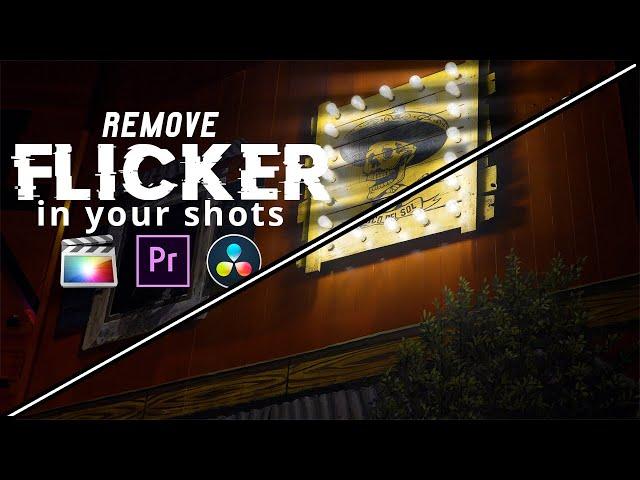 How to fix FLICKERING FOOTAGE once and for all in post!
