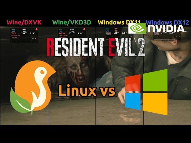 Resident Evil 2 Benchmark - DXVK vs VKD3D vs Windows