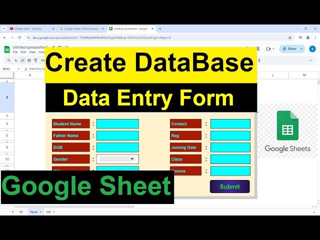 Create an Automatic Data Entry Form in Google Sheets