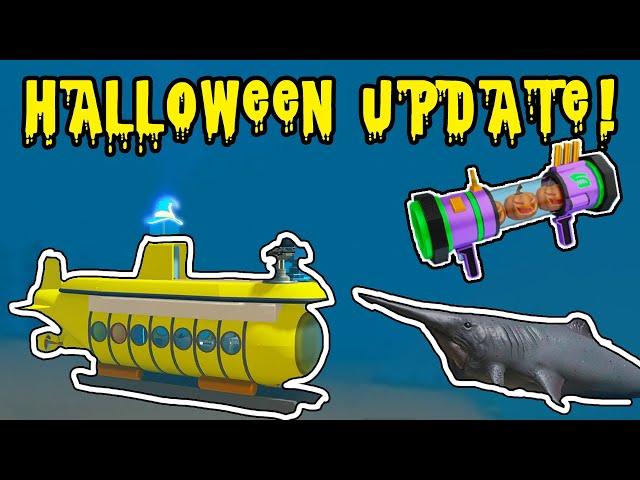 *NEW* SUBMARINE AND GOBLIN SHARKS IN SHARKBITE HALLOWEEN UPDATE! (ROBLOX)