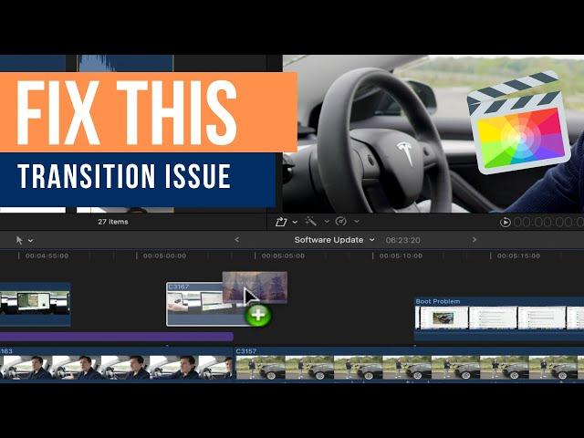 FIX Transitions not working in Final Cut Pro 10.6.2