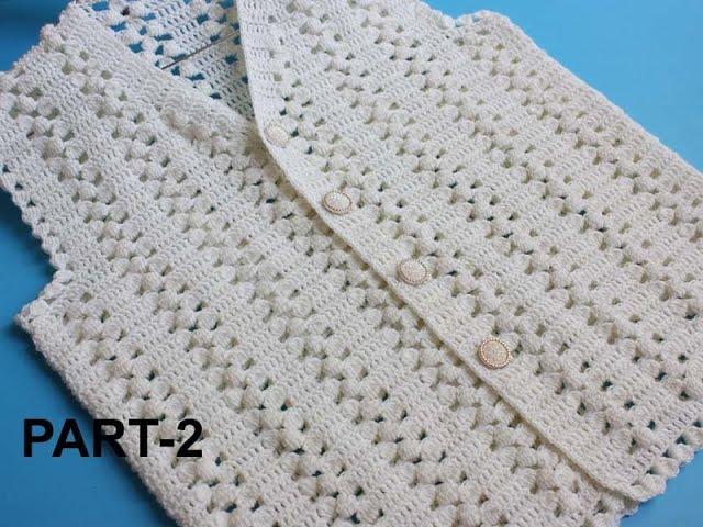 Beautiful Crochet Ladies Jacket /New Pattern Buttoned Ladies Cardigan Sweater(PART-2)