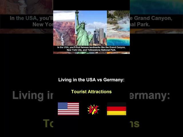 Living in the USA vs Germany #touristattractions