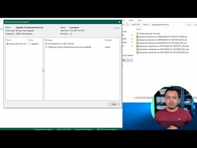 Upgrade Backup Chain Format after upgrading to Veeam Backup and Replication V12