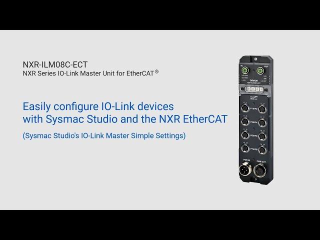 Simplify IIoT Adoption with Sysmac Studio’s IO-Link Master Simple Settings