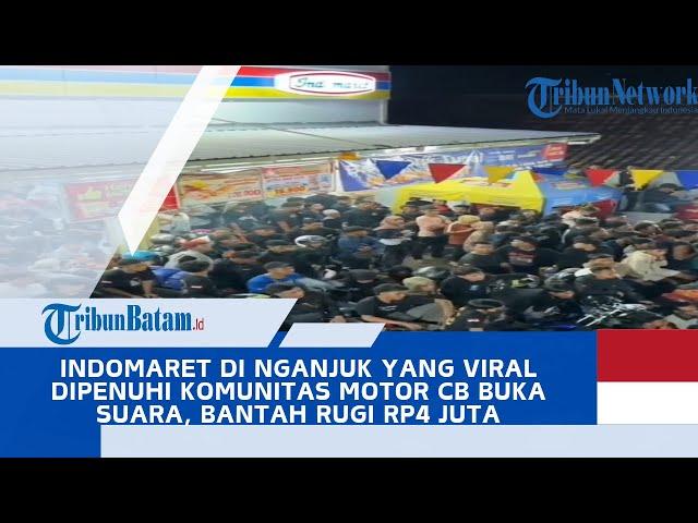 Indomaret di Nganjuk yang Viral Dipenuhi Komunitas Motor CB Buka Suara, Bantah Rugi Rp4 Juta