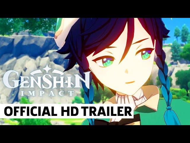 Genshin Impact Venti Character Demo (English Voice Over) Trailer