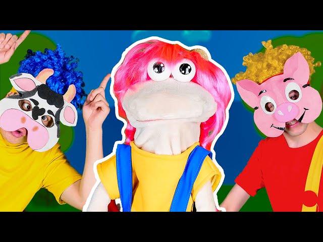 Animal Sounds with Puppets! | D Billions Kids Songs