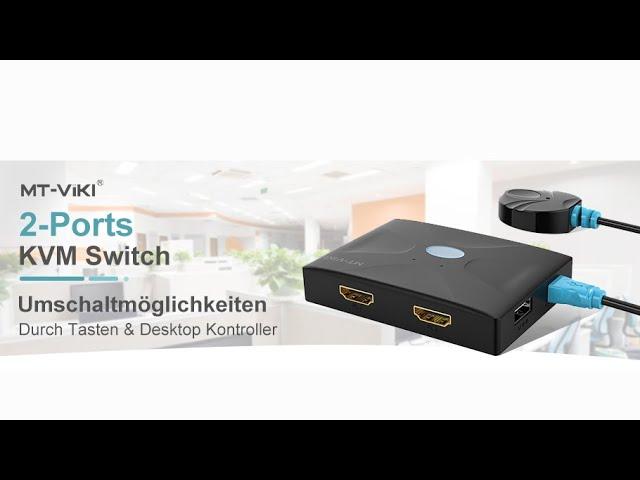 Wie wird Ihr HDMI KVM Switch eingerichtet? Wie wird er angeschlossen?