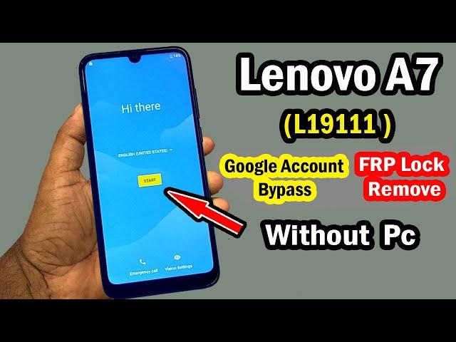 Lenovo A7 FRP Bypass | Lenovo A7 ( L19111 ) Google Account Remove | Lenovo L19111 FRP Without PC |