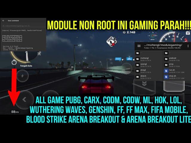 100% Work No Root Module Gaming Brevent All In One+All Game Semua Hp Kentang 2024  Lag Fix+No Frame