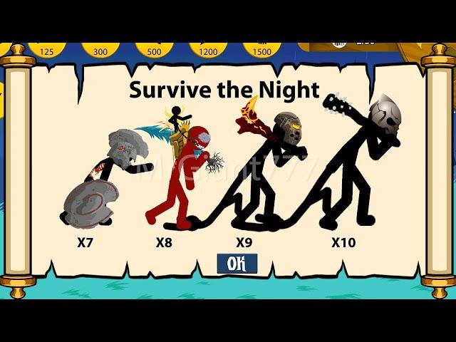 SURVIVE THE NIGHT WITH FINAL BOSS, GRIFFON, GOLDEN RIDER GIANT | Stick War Legacy Mod | MrGiant777