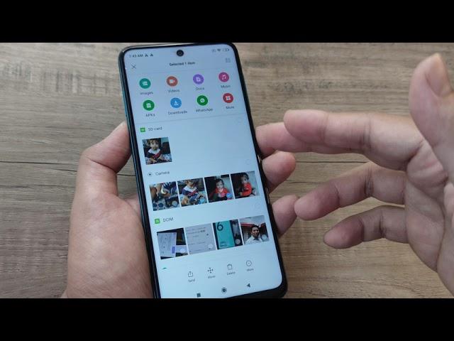 how to move pictures from internal storage to SD card in redmi
