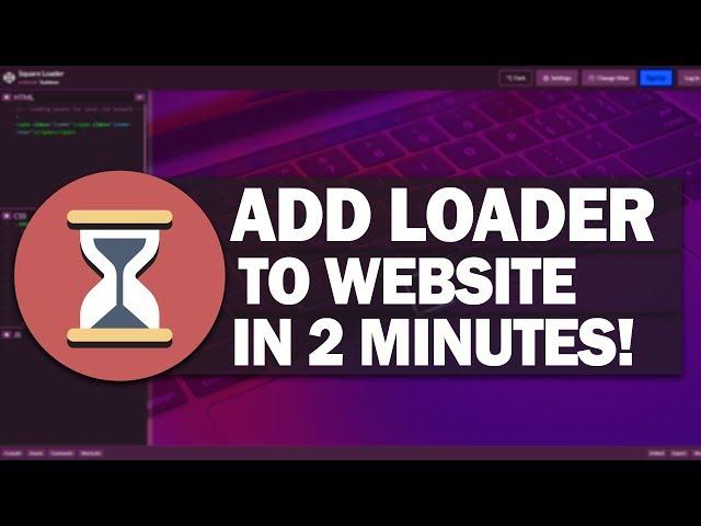 How to Add Loading Animation to Website in 2 Minutes!