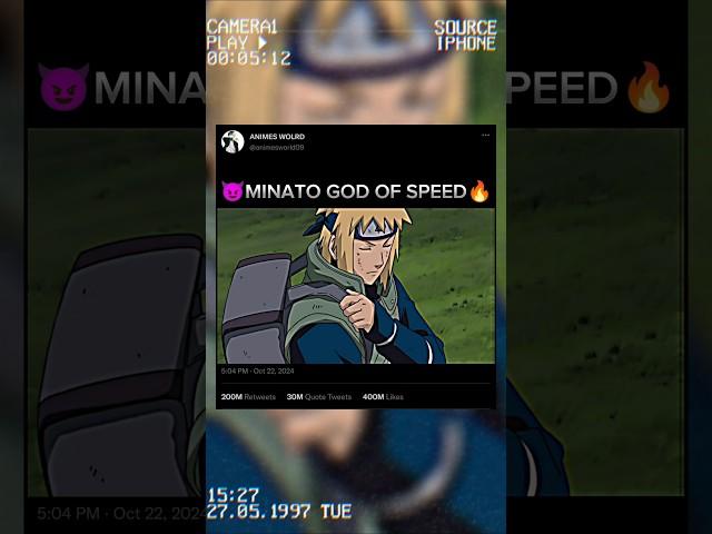 minato god of speed#naruto #anime #narutoshippuden #shorts #minato #kakashi