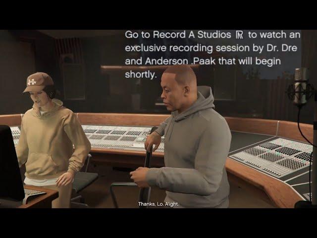 GTA Online watch Dr.Dre working in Record A Studios GTA 5