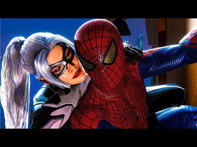 Spider-Man Remastered - The Black Cat Love Story (4K ULTRA HD Movie Realistic Graphics Gameplay)