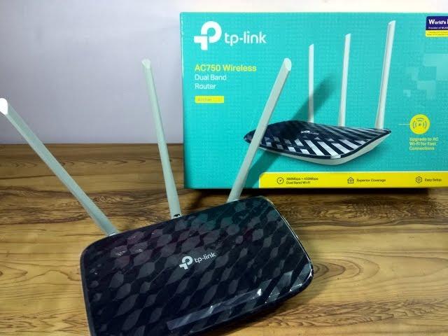 TP-Link Archer C20 AC750  Dual Band Router 3 Antenna - Unboxing