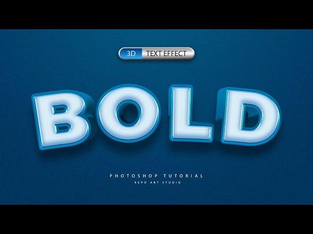 Create a Bold 3D Text Effect — Photoshop Tutorial