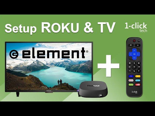 Element TV & Roku box: control with 1-clicktech remote