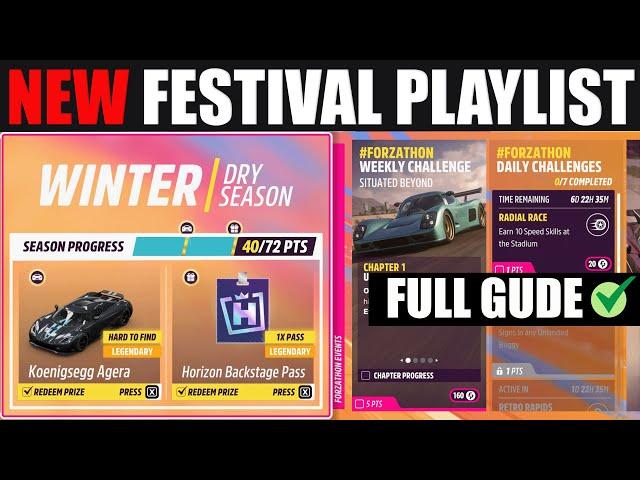 Forza Horizon 5 Festival Playlist Winter Season Series 44 - Full Guide, Tune Code - High Performance