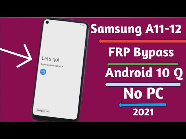 Samsung A11 Frp Unlock/Bypass Google Account Lock October 2020