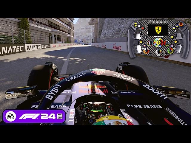 Racing RED BULL RB20 with FERRARI Wheel | F1 24 PC Gameplay | Thrustmaster Ferrari SF1000 [4K]