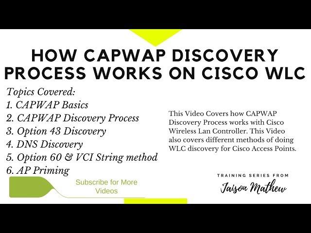 How CAPWAP Discovery Process Works on Cisco WLC