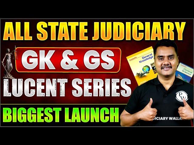 Launching Lucent Series for Judiciary Aspirants| GK/GS Preparation @JudiciarybyPW