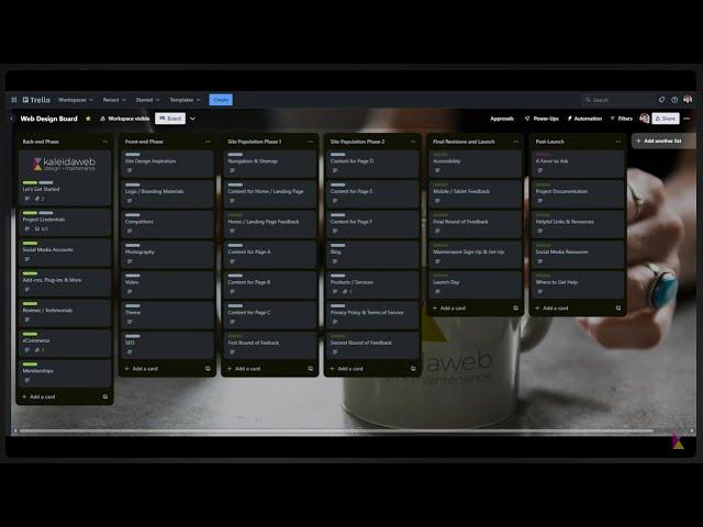 Exploring our Trello Web Design Board