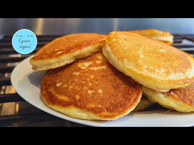 The fluffiest sourdough pancakes, like fluff!