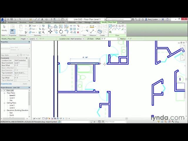 Revit Tutorial - Linking AutoCAD DWG files