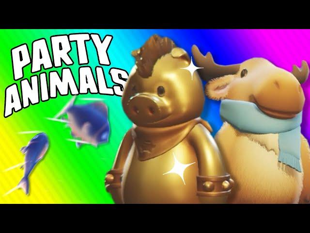 Party Animals - Bullying My Friends with Fish!