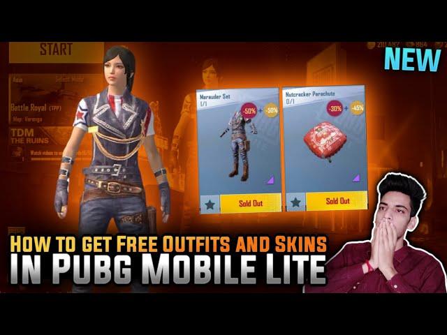 How to Get फ्रि Outfits And Skins in PUBG Mobile Lite New Trick