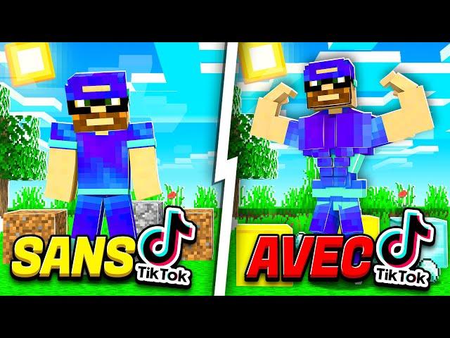 Je teste des HACKS TikTok sur Minecraft !