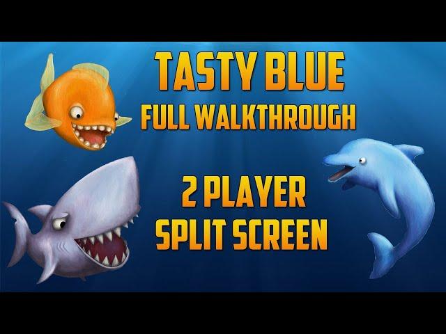 Tasty Blue - FULL WALKTHROUGH | 2 PLAYER SPLIT SCREEN