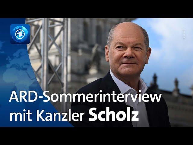 ARD-Sommerinterview mit Olaf Scholz, Bundeskanzler