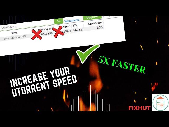 How to increase uTorrent download speed