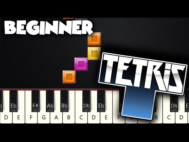 Tetris Theme Song | BEGINNER PIANO TUTORIAL + SHEET MUSIC by Betacustic