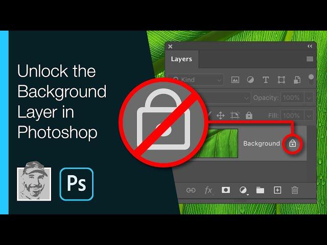 Unlock the Background Layer in Photoshop