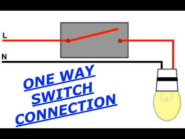 How To Wire One Way Switch Connection With Diagram