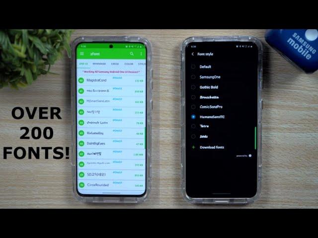 How To Get More Fonts On Your Samsung - Over 200 | Free & Works Perfect