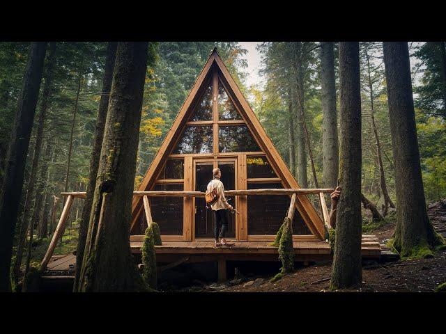 I Built A Wooden Hut In The Forest, Then Tried To Survive It