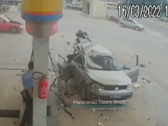 Car Rigged with Illegal Natural Gas Tank Explodes While Refueling at Gas Station