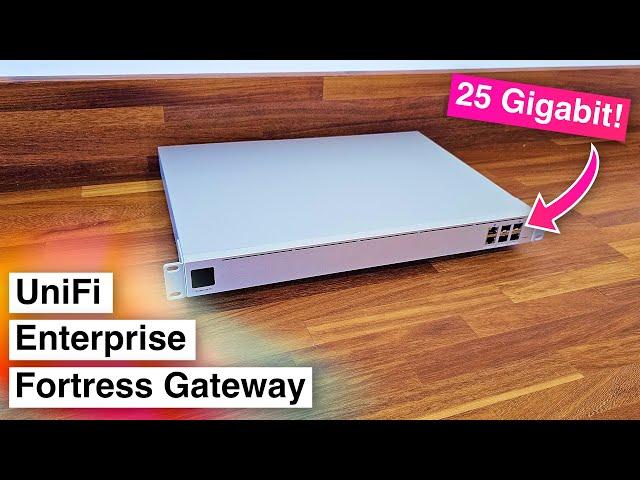 Ubiquiti's New 25 Gigabit Monster! - UniFi Enterprise Fortress Gateway