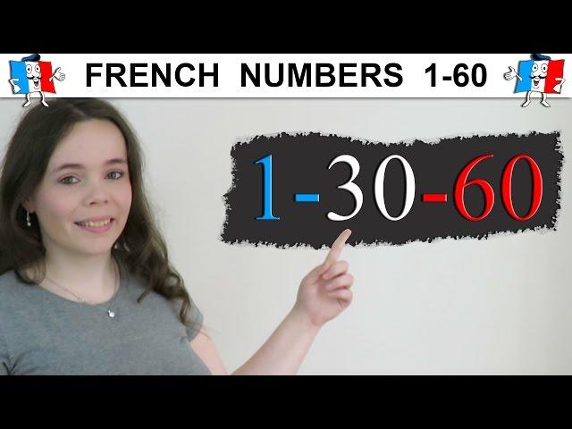 LEARN FRENCH NUMBERS 1-60 | COUNTING IN FRENCH 1-60