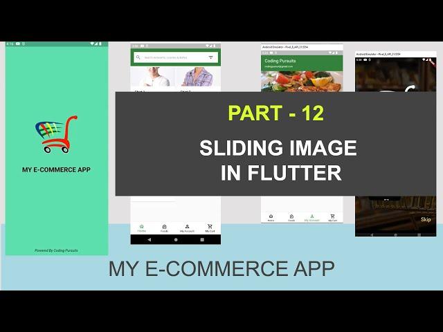 Sliding Image in Flutter to Slide Products - 12 - Flutter eCommerce App With Firebase