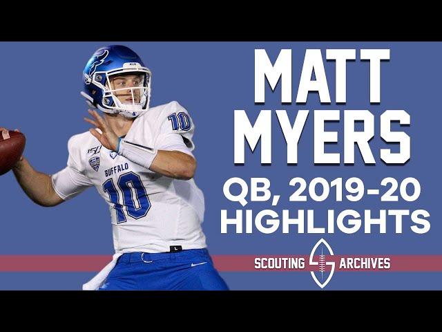 Matt Myers 2019-20 Season Highlights - University at Buffalo Bulls Football