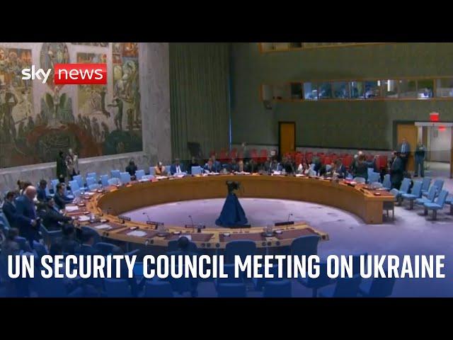 UN Security council meet to discuss the situation in Ukraine