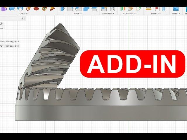 Bevel gears in Fusion 360 - plugin (new version with custom shaft angle)